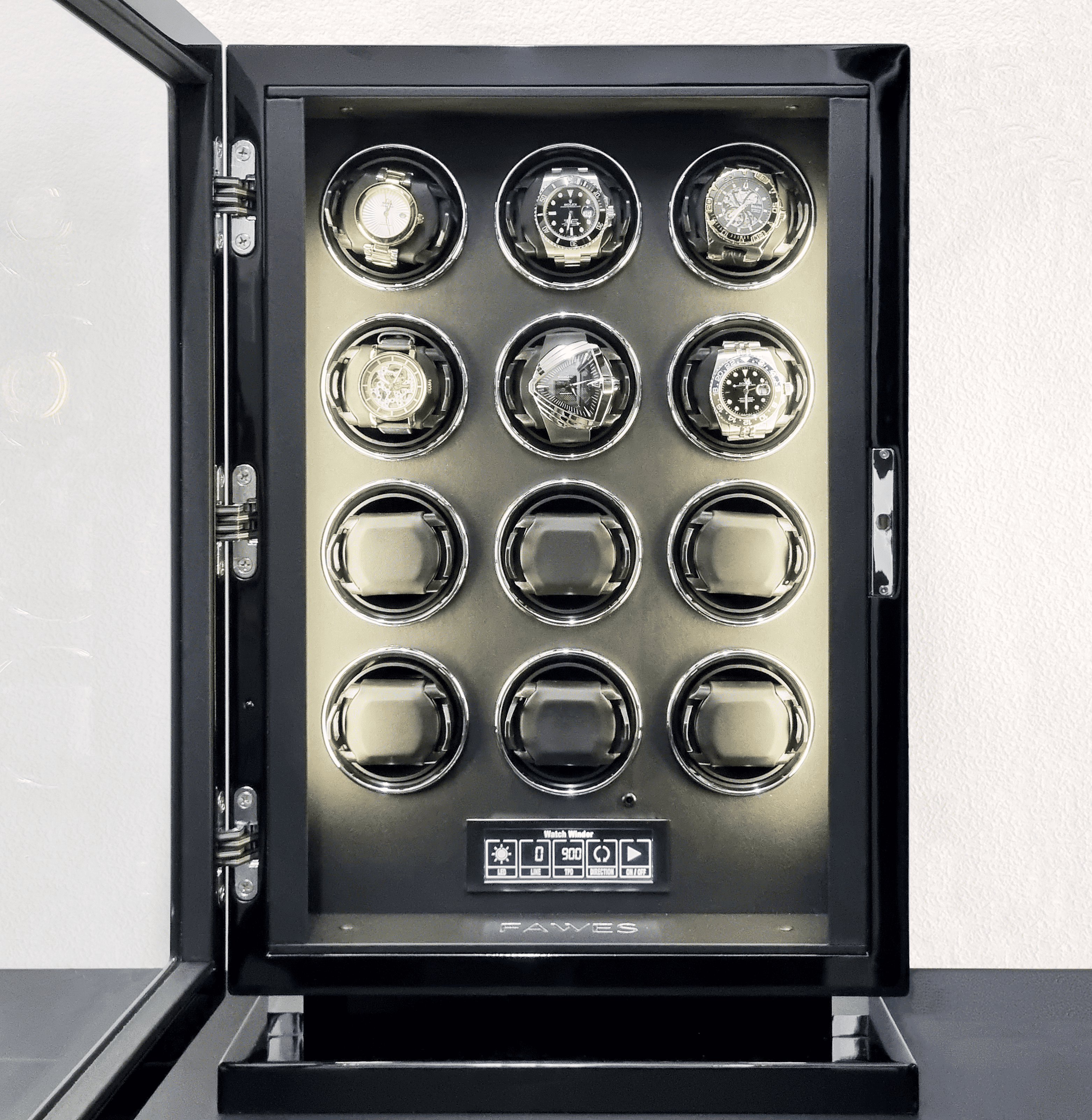 X63 Automatic Winder - Biometric Locking - 12 Watches