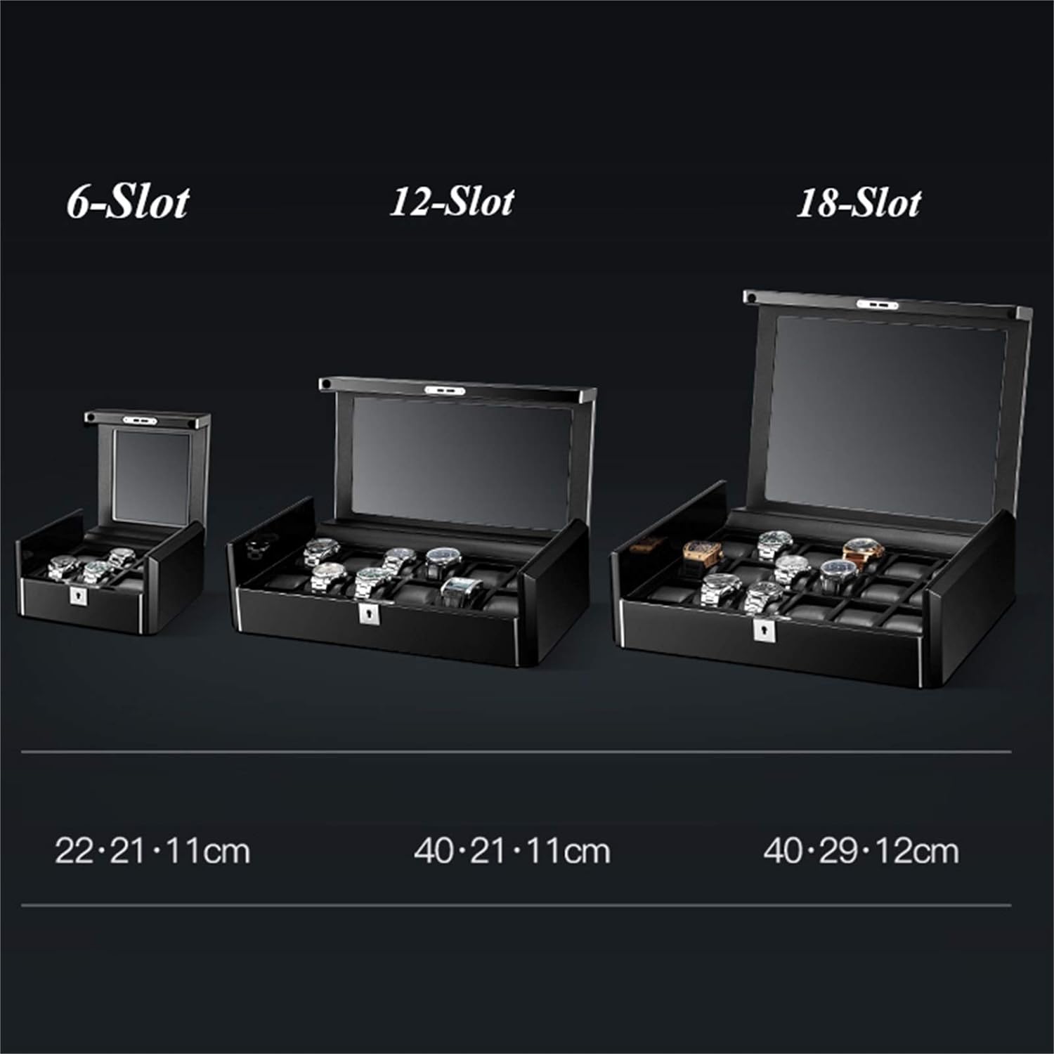 Elite - Watch Storage Box - 18 Watches