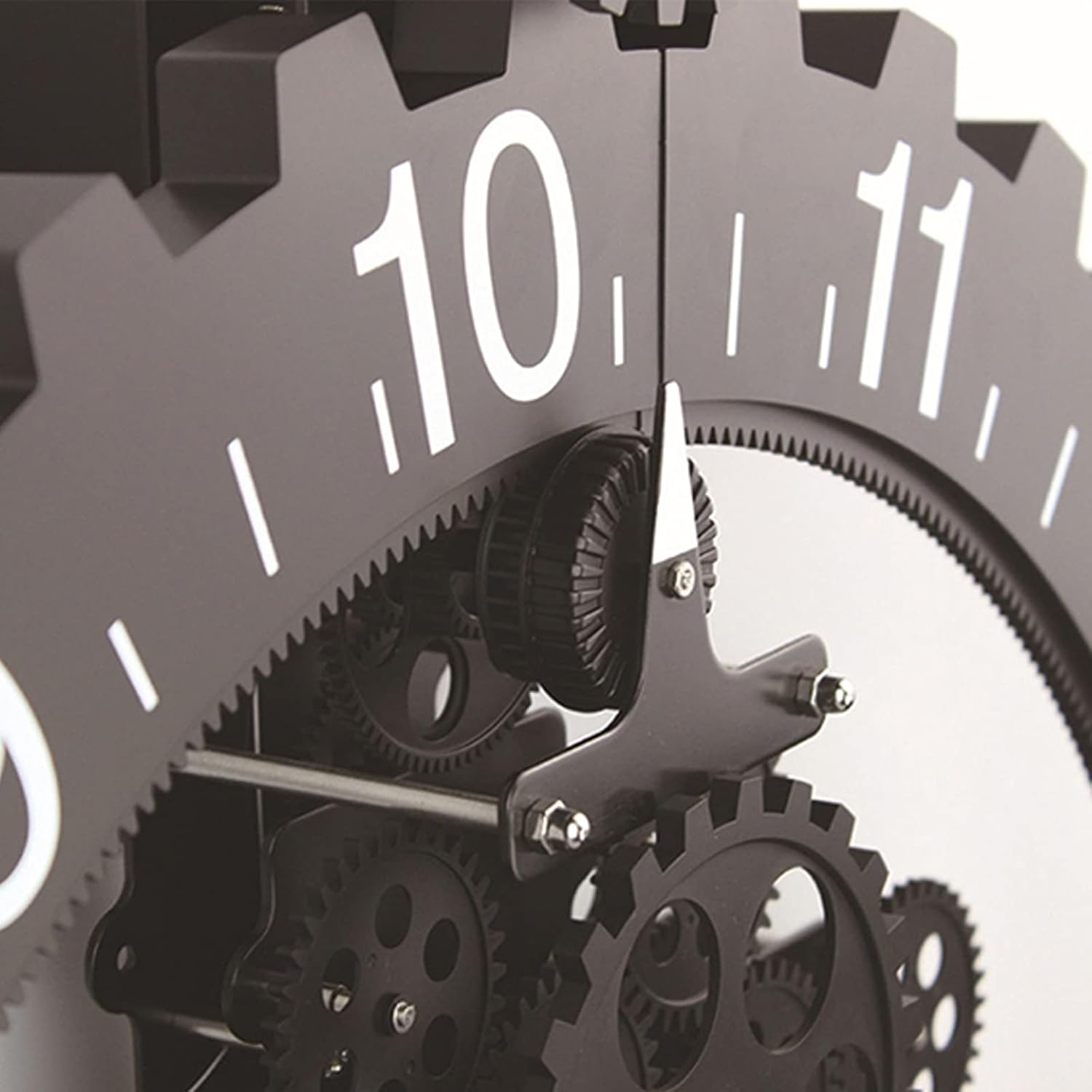 Gear-Driven Retro Wall Clock