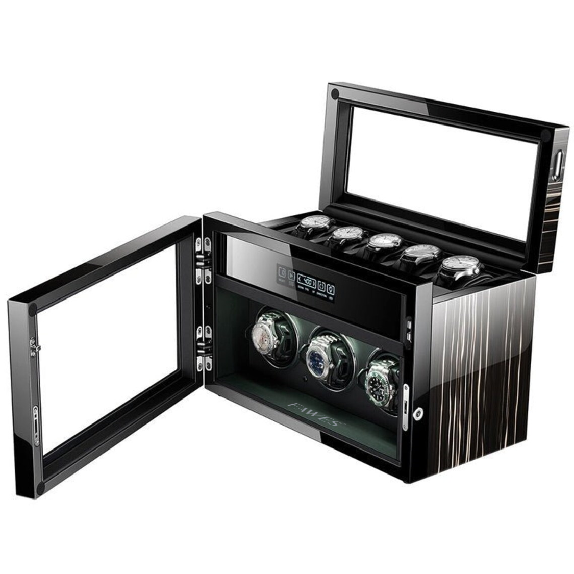 X62 3 Epitope Automatic Watch Winder with 5 Watch Storage