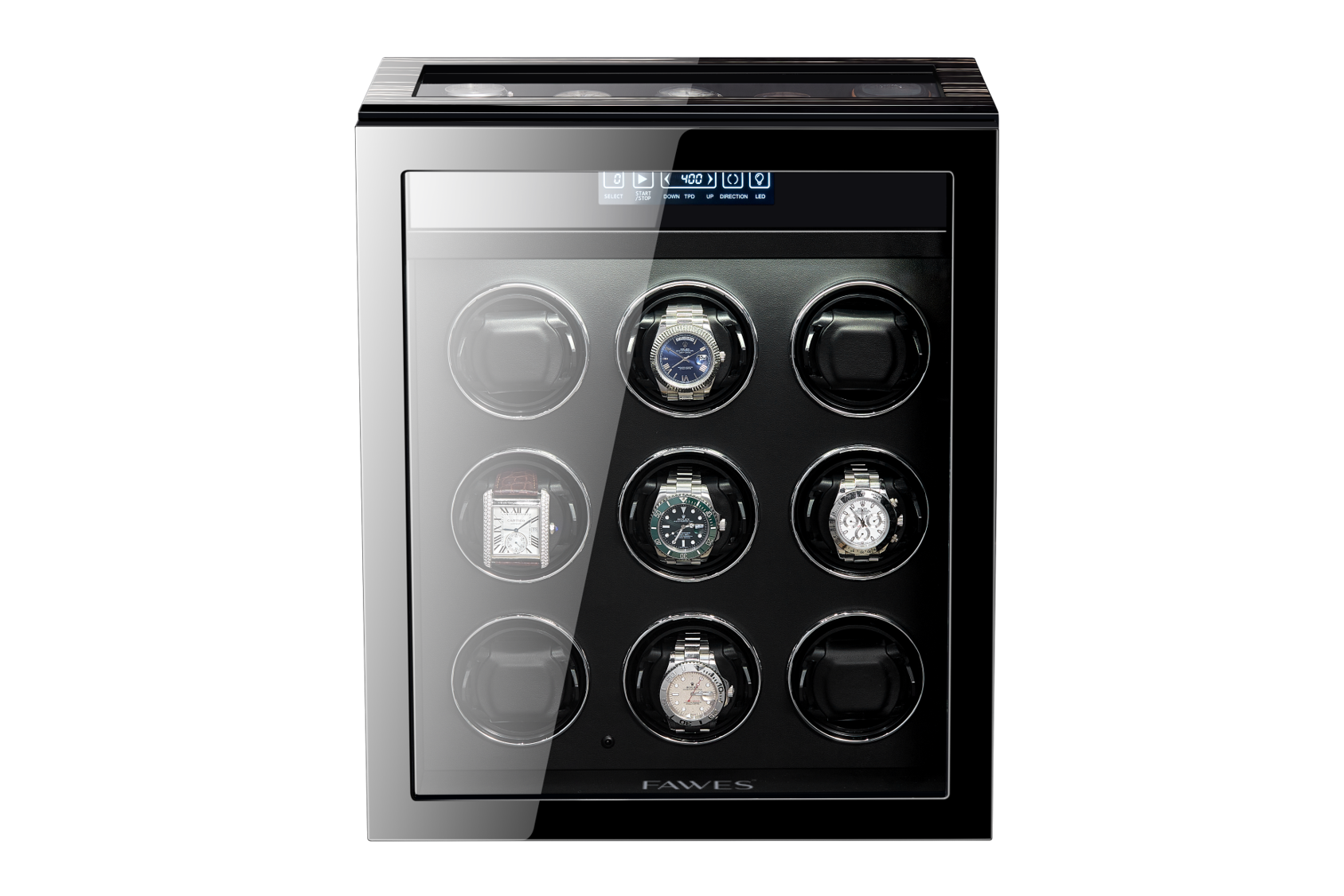 X62 - Automatic Winder - 9 Watches - Key Lock