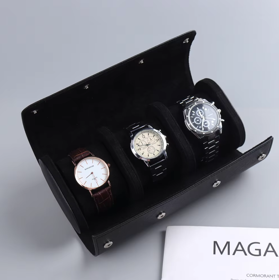 Watch Roll for Storage, Traveling - 3 Slots