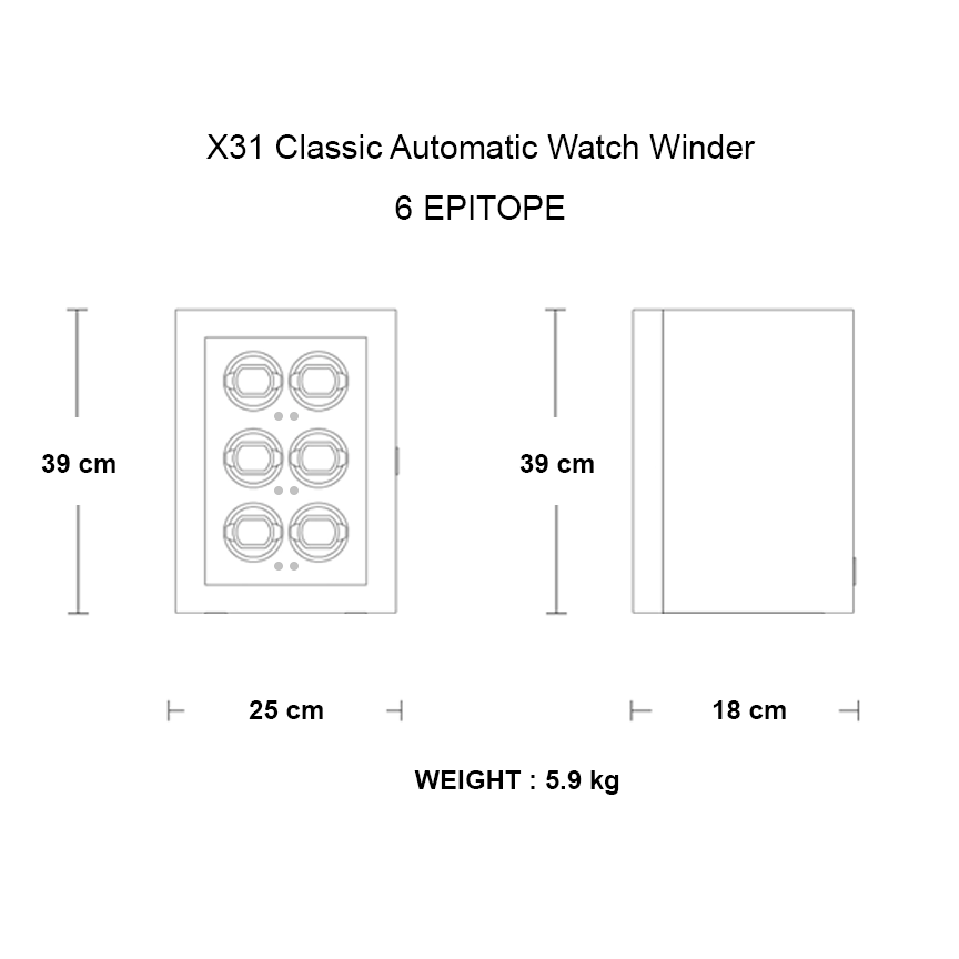 X31 Classic Automatic Watch Winder - 6 Epitope