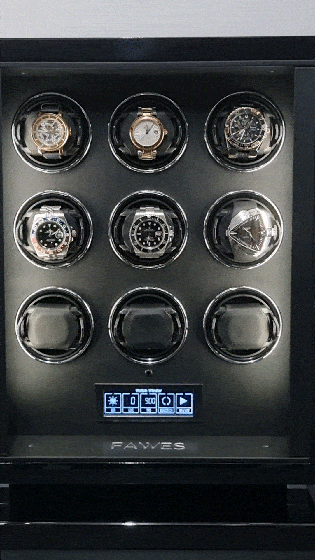 X63 Automatic Winder - Biometric Locking - 9 Watches