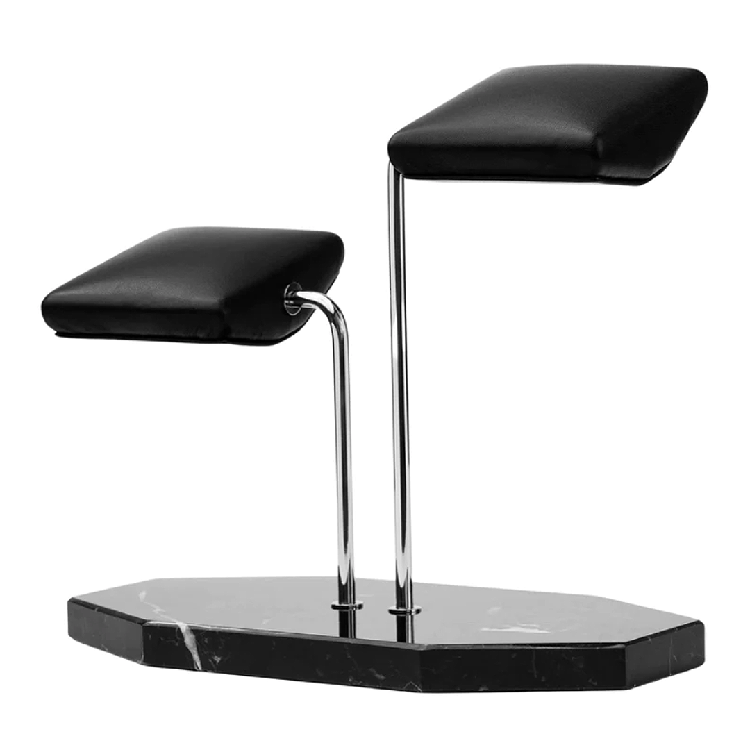 Hexagonal Luxury Watch Stand - Double Cushion - Black