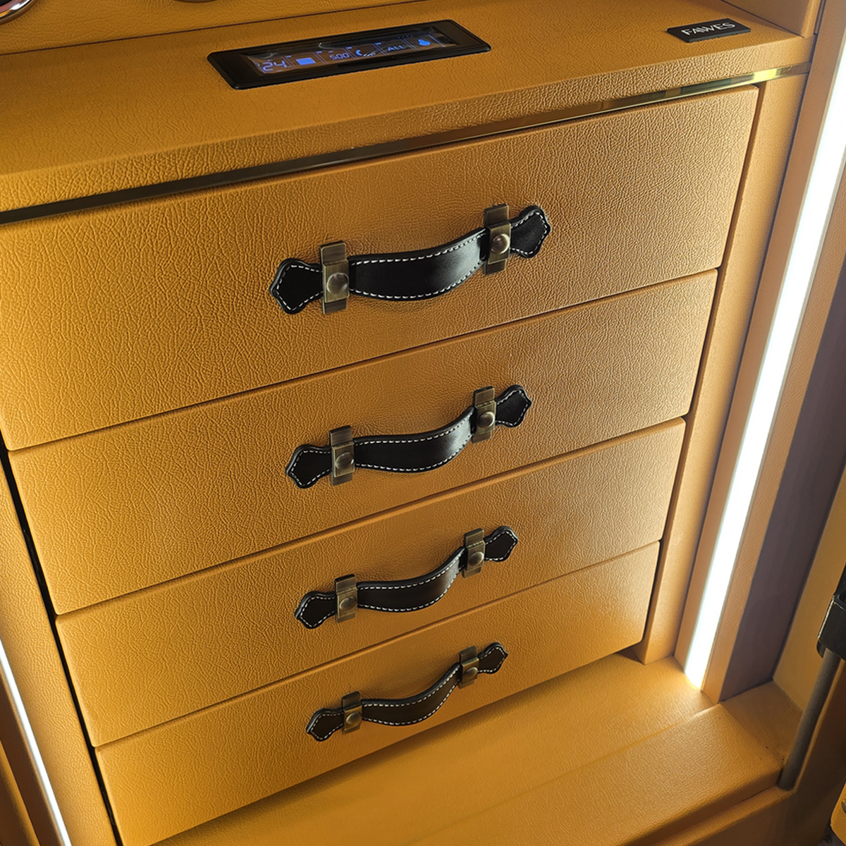FAWES Elite S Layout 3 – Four Leather Storage Drawers