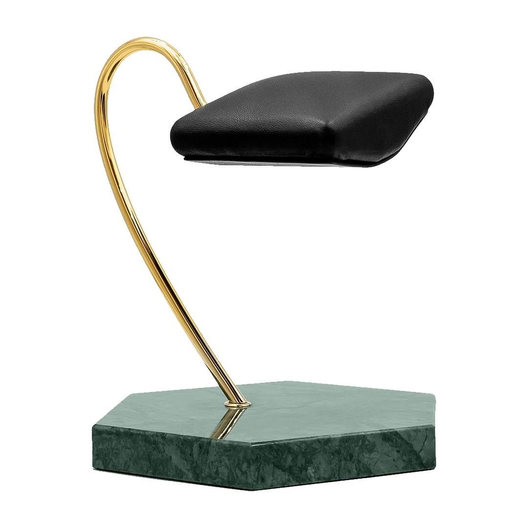 Hexagonal Luxury Watch Stand - Single Cushion - Green