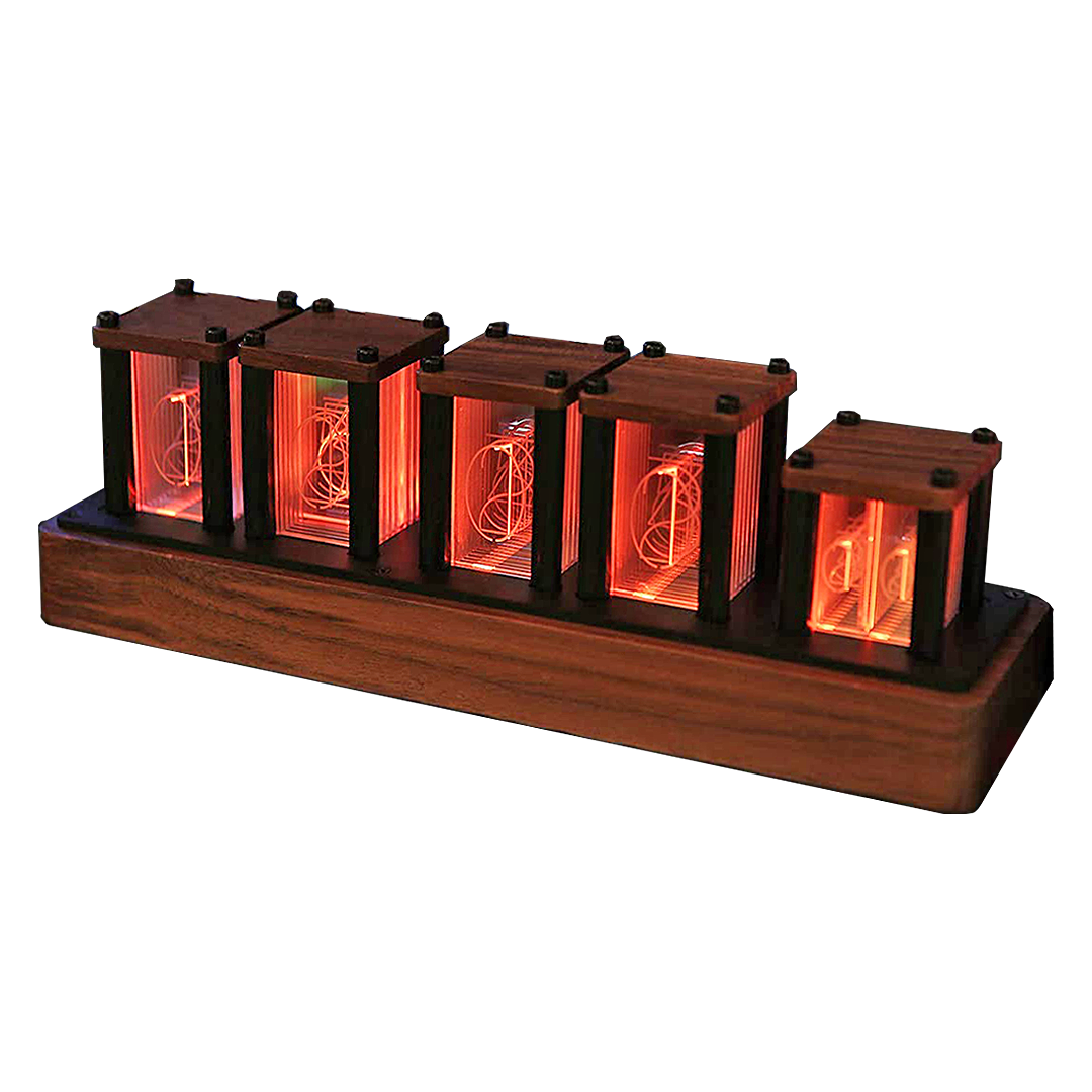 RGB LED Glow tube Digital Table Clock