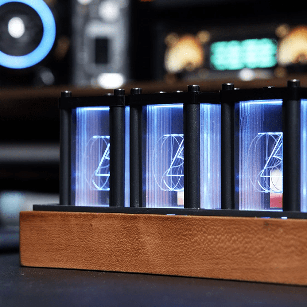 RGB LED Glow tube Digital Table Clock