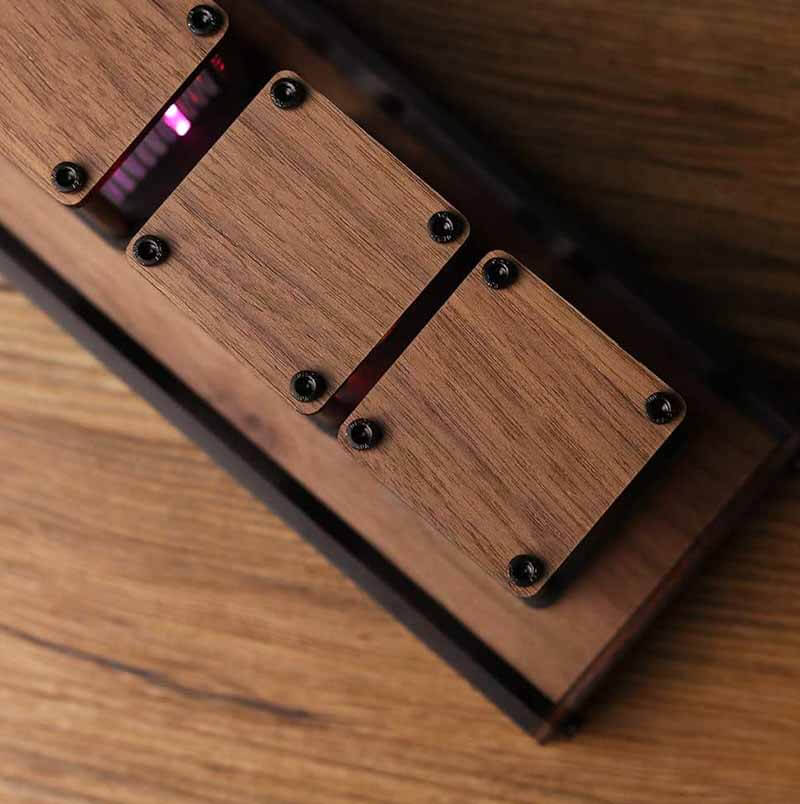 RGB LED Glow tube Digital Table Clock