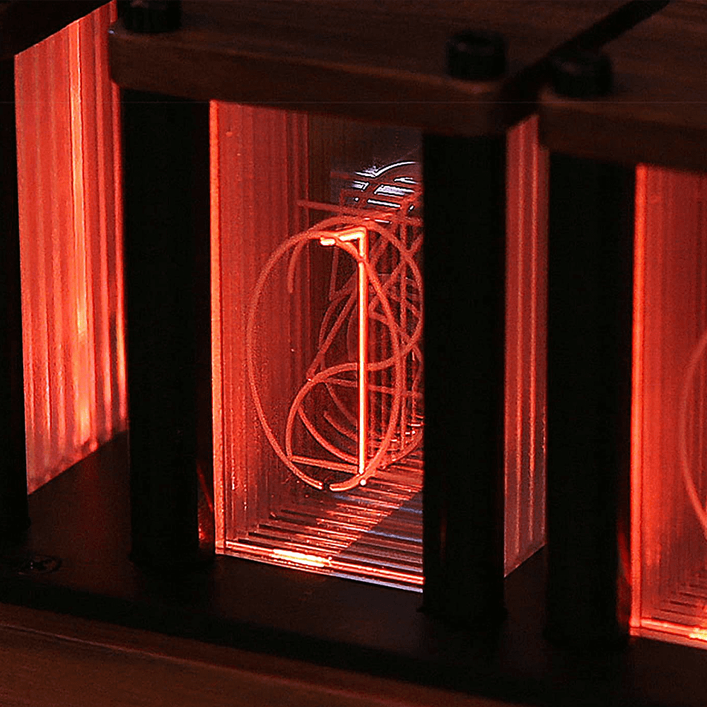 RGB LED Glow tube Digital Table Clock