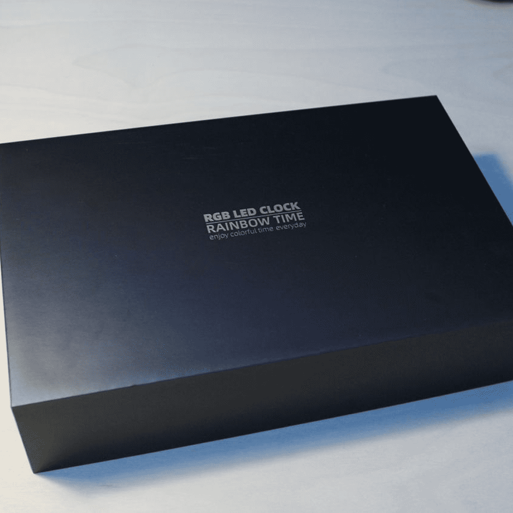 RGB LED Glow tube Digital Table Clock