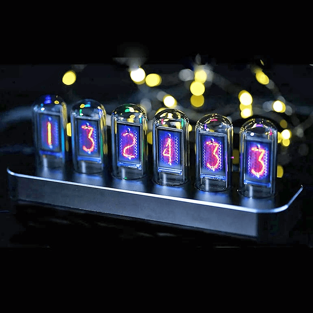 IPS Nixie Tubes Digital Table Clock