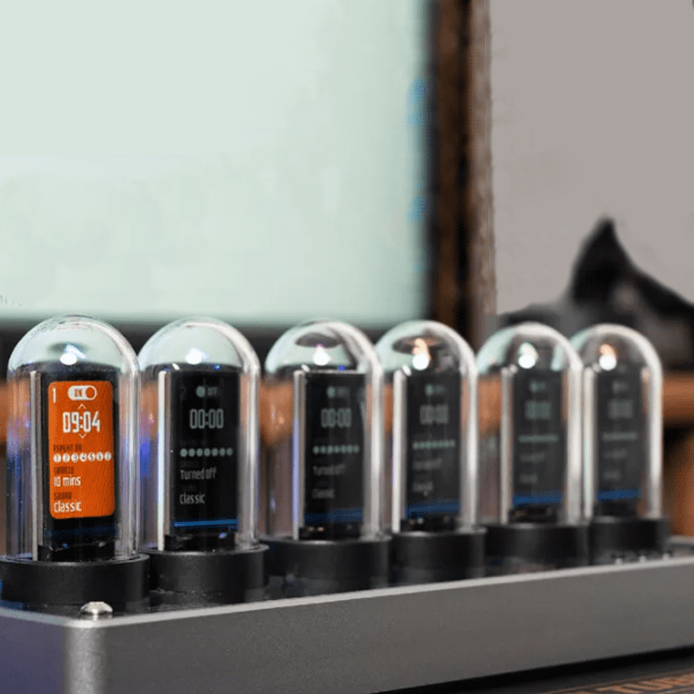 IPS Nixie Tubes Digital Table Clock