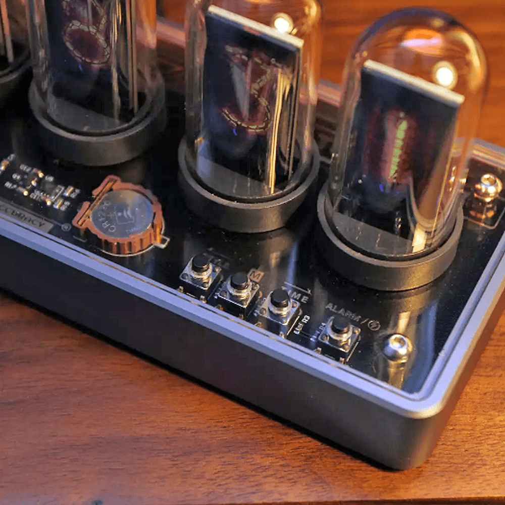 IPS Nixie Tubes Digital Table Clock
