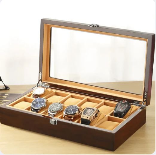 Wooden Watch Storage Cases- 12 Watches