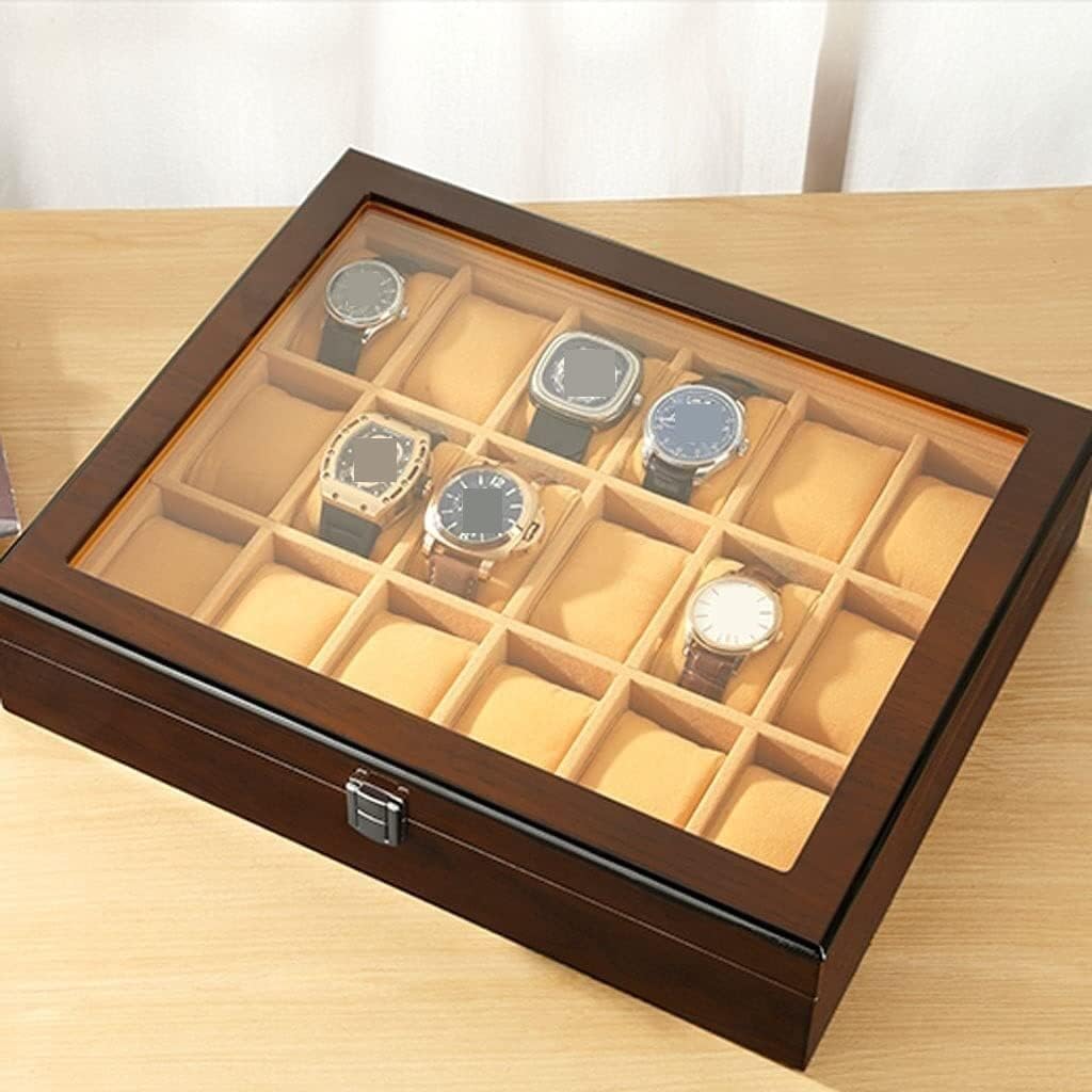 Watch Storage Racks Wooden Watch Storage Cases- 18 Watches