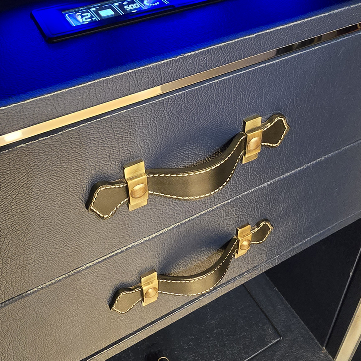 FAWES Elite S Leather Finished Security Safe – Leather Drawer Detail