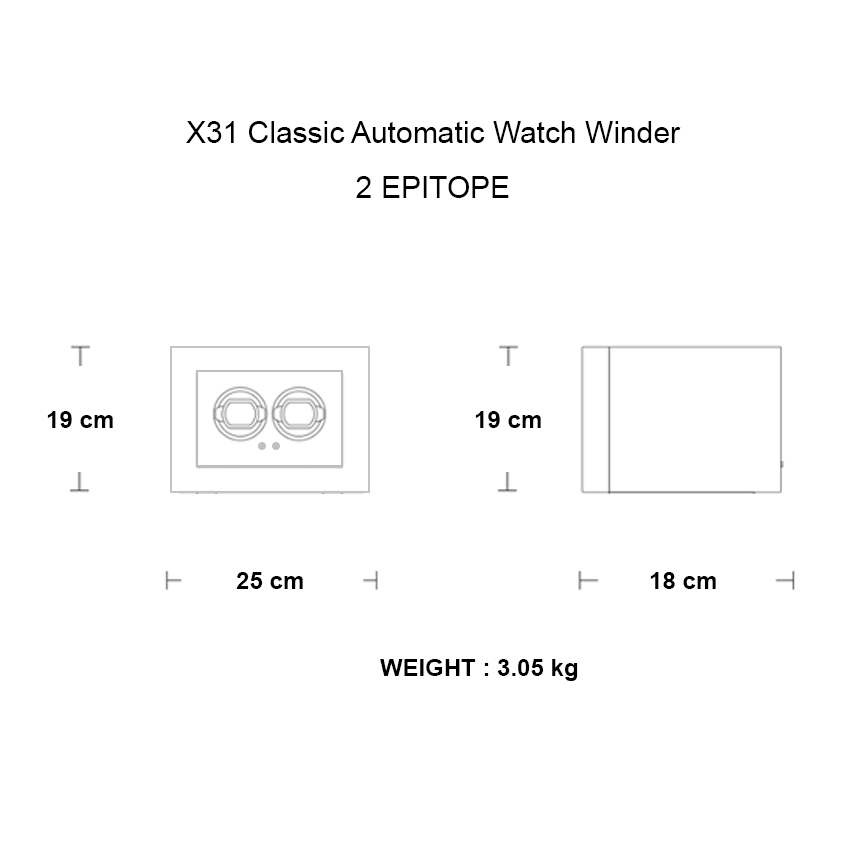X31 Classic Automatic Watch Winder - 2 Epitope