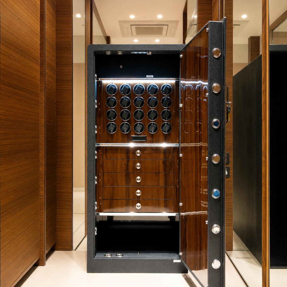 FAWES Elite XL Brown Laminate Security Safe – product image
