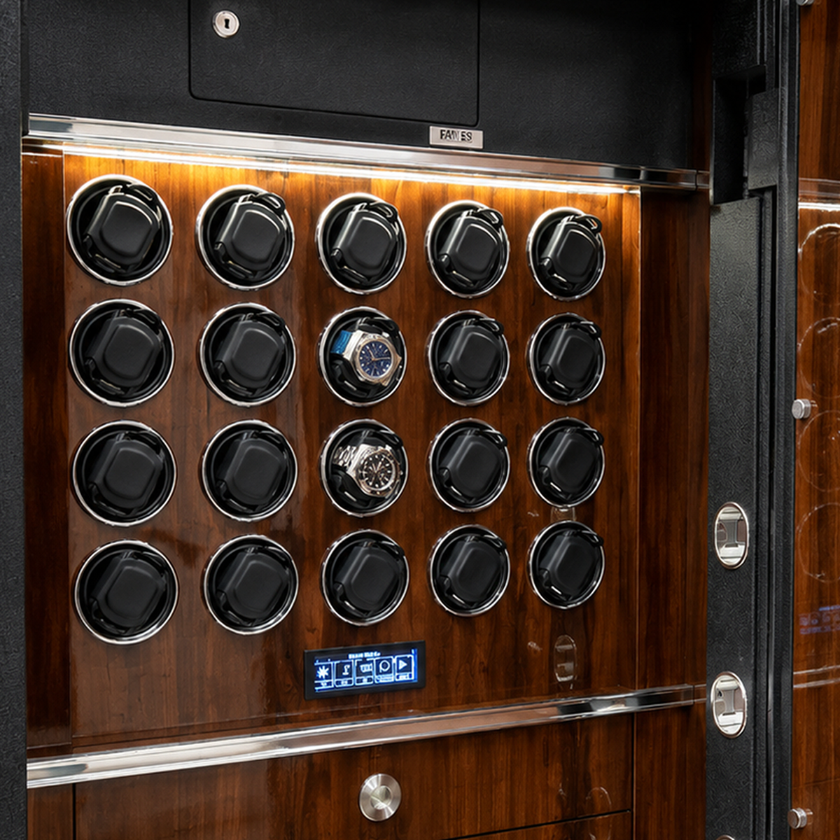 FAWES Elite XL Brown Laminate Security Safe – alternate view