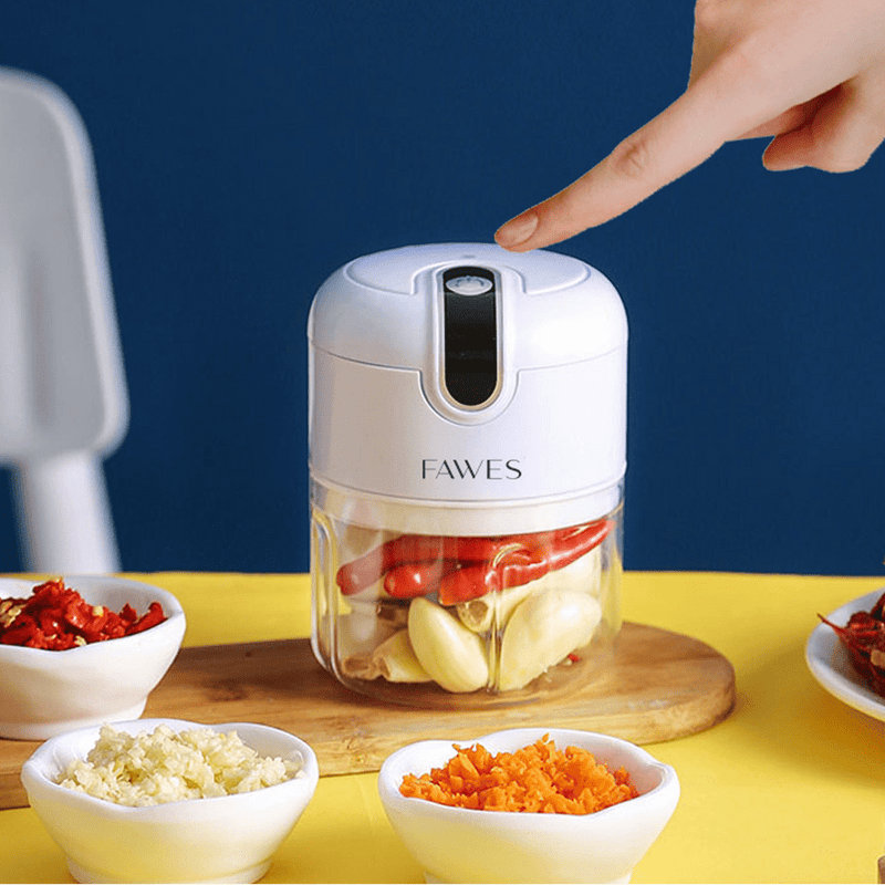 One Press Electric Chopper for Vegetables, Fruits, Nuts, Baby Food, etc (250ml)