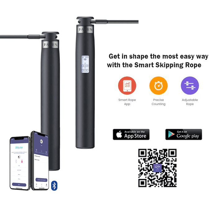 Smart App Skipping Jump Rope with LCD Screen