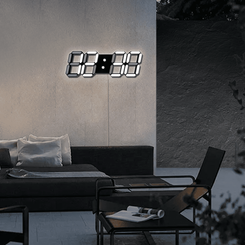 Multi Function LED Wall Clock with Remote Control 15"