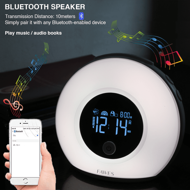 Sunrise Alarm Clock With Bluetooth Speaker