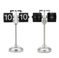 Auto Flip Table Clock Vintage Style - Height Adjustable